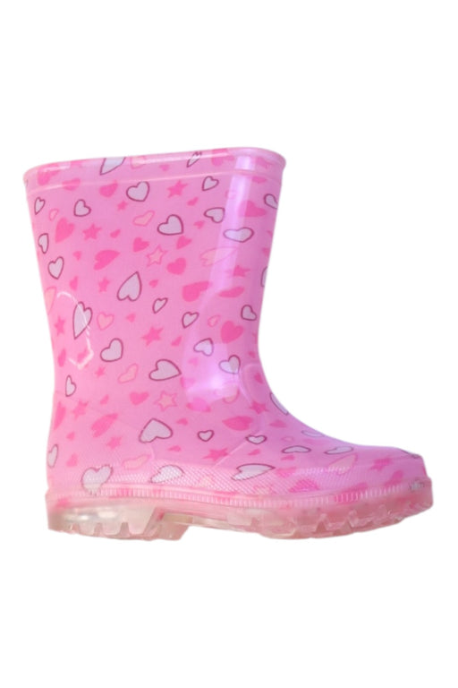 A Pink Rain Boots from Chicco in size 5T for girl. (Front View)