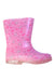 A Pink Rain Boots from Chicco in size 5T for girl. (Front View)