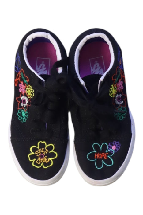A Multicolour Sneakers from Vans in size 4T for girl. (Back View)