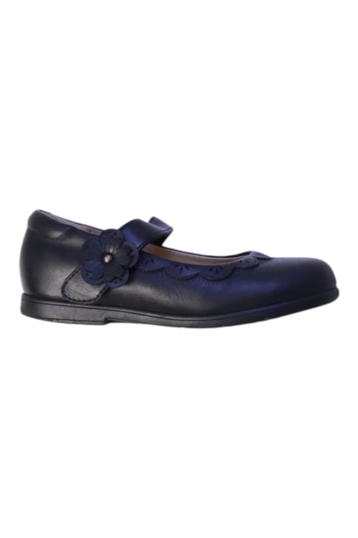 A Navy Dress Shoes from Dr. Kong in size 5T for girl. (Front View)