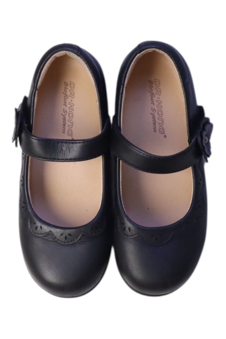 A Navy Dress Shoes from Dr. Kong in size 5T for girl. (Back View)