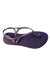 A Purple Flip Flops from Havaianas in size 12Y for girl. (Front View)