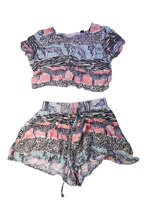 A Multicolour Shorts Sets from Mink Pink in size 14Y for girl. (Front View)