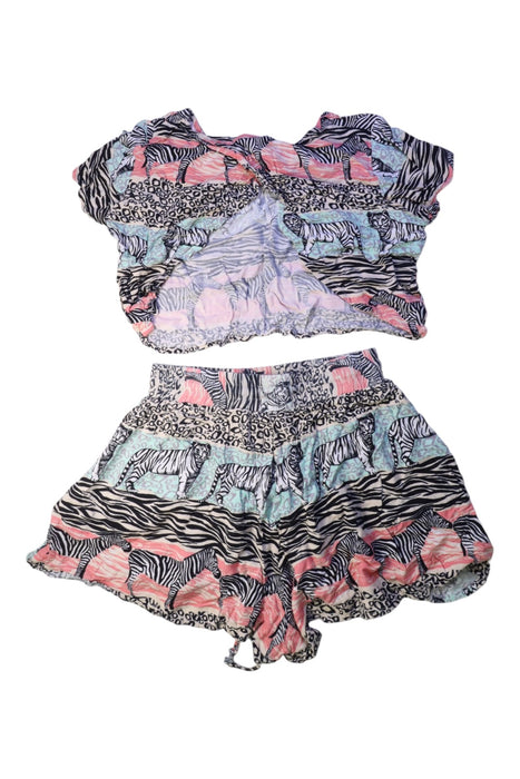 A Multicolour Shorts Sets from Mink Pink in size 14Y for girl. (Back View)