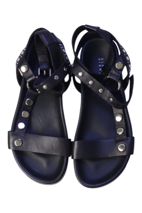 A Black Sandals from Claudie Pierlot in size 11Y for girl. (Back View)