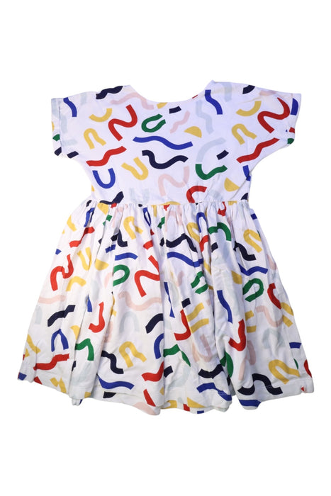 A Multicolour Short Sleeve Dresses from Petit Bateau in size 12Y for girl. (Front View)