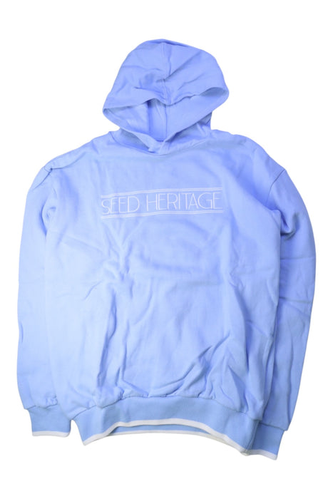 A Blue Hooded Sweatshirts from Seed in size 14Y for neutral. (Front View)
