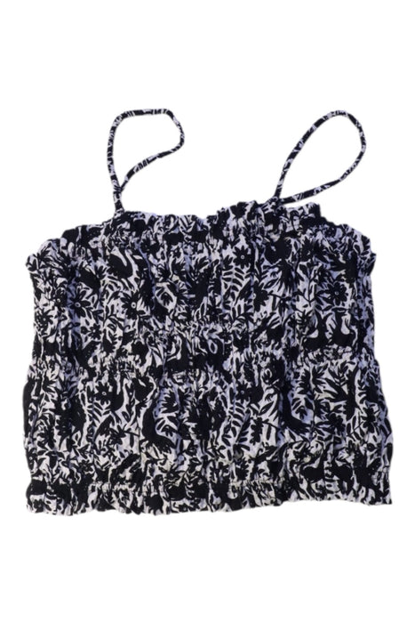 A Black Sleeveless Tops from Monoprix in size 12Y for girl. (Front View)