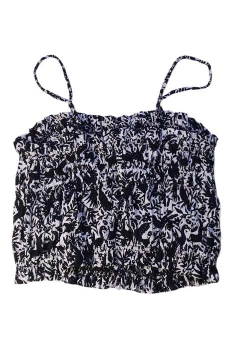 A Black Sleeveless Tops from Monoprix in size 12Y for girl. (Back View)