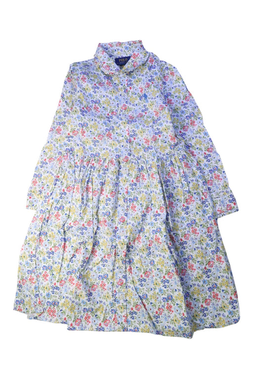 A Multicolour Long Sleeve Dresses from Polo Ralph Lauren in size 8Y for girl. (Front View)