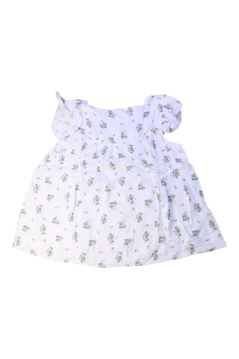 A White Short Sleeve Dresses from Petit Bateau in size 10Y for girl. (Back View)