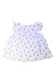 A White Short Sleeve Dresses from Petit Bateau in size 10Y for girl. (Back View)