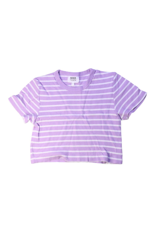 A Purple Short Sleeve T Shirts from Seed in size 14Y for girl. (Front View)