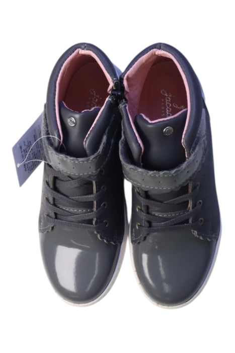 A Navy Sneakers from Jacadi in size 12Y for girl. (Back View)