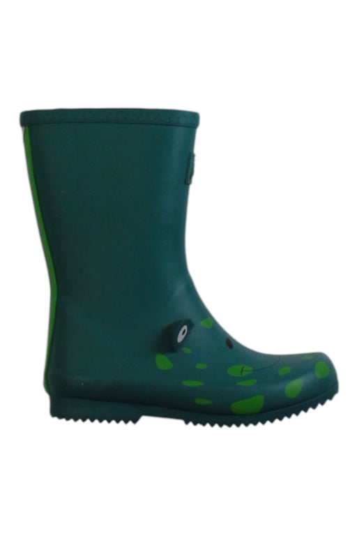 A Green Rain Boots from Joules in size 6T for neutral. (Front View)