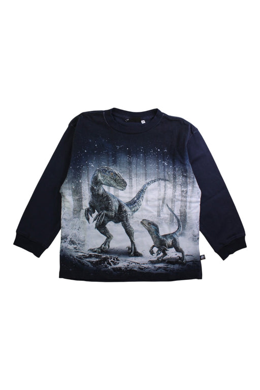 A Black Long Sleeve T Shirts from Molo in size 7Y for boy. (Front View)