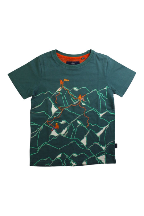 A Green Short Sleeve T Shirts from Baker by Ted Baker in size 5T for boy. (Front View)