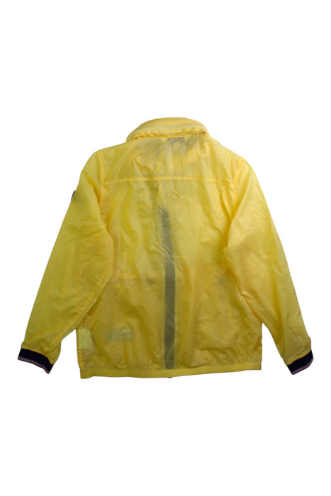 A Yellow Lightweight Jackets from Aigle in size 8Y for boy. (Back View)