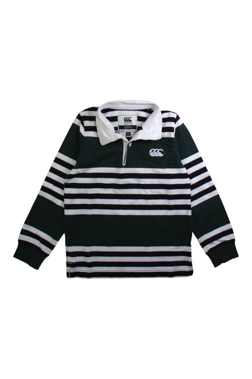 A Green Long Sleeve Polos from Canterbury in size 6T for boy. (Front View)