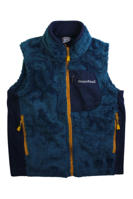 A Blue Outerwear Vests from Mont-bell in size 5T for boy. (Front View)
