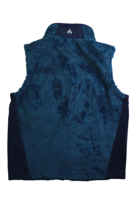 A Blue Outerwear Vests from Mont-bell in size 5T for boy. (Back View)