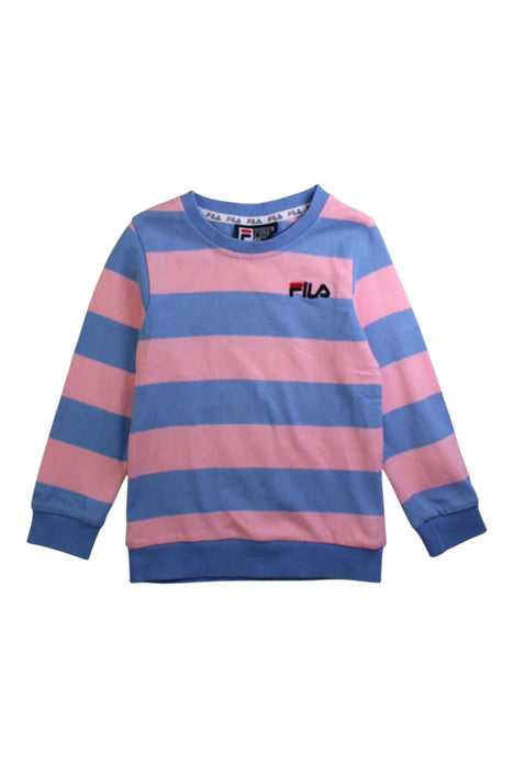 A Blue Crewneck Sweatshirts from Fila in size 4T for girl. (Front View)