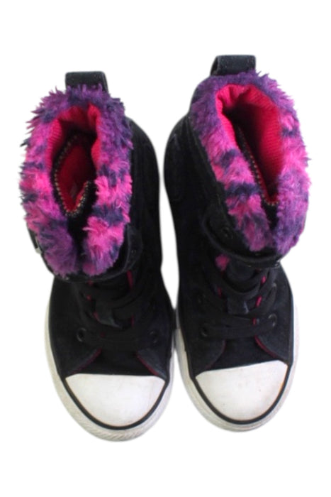 A Black Winter Boots from Converse in size 5T for girl. (Back View)