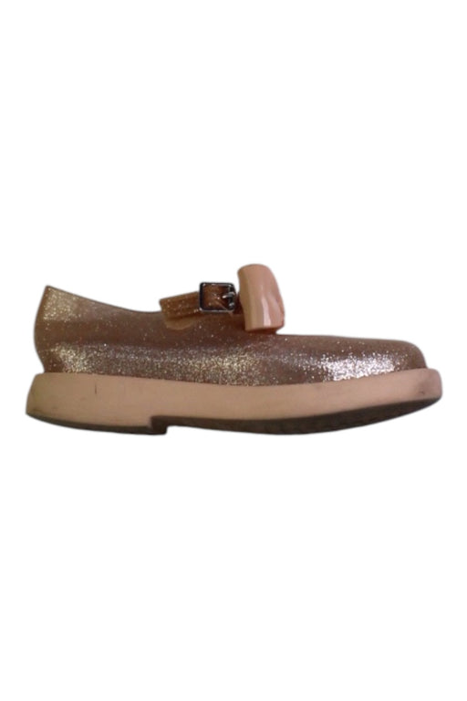 A Pink Flats from Mini Melissa in size 6T for girl. (Front View)