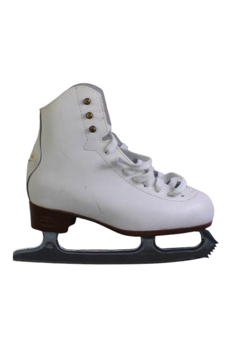A White Winter Boots from GRAF in size 7Y for girl. (Front View)