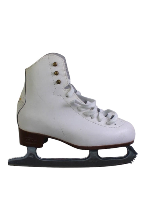 A White Winter Boots from GRAF in size 7Y for girl. (Front View)
