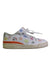 A White Sneakers from Adidas in size 12Y for girl. (Front View)