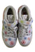 A White Sneakers from Adidas in size 12Y for girl. (Back View)