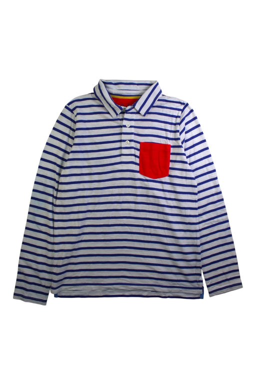 A Blue Long Sleeve Polos from Boden in size 11Y for boy. (Front View)