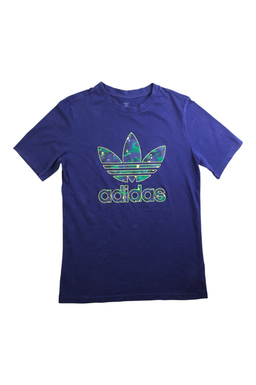 A Blue Short Sleeve T Shirts from Adidas in size 11Y for boy. (Front View)