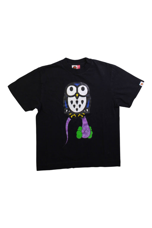A Black Short Sleeve T Shirts from Baby Milo Store by A Bathing Ape in size 12Y for boy. (Front View)