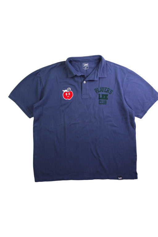 A Blue Short Sleeve Polos from Lee in size 13Y for boy. (Front View)