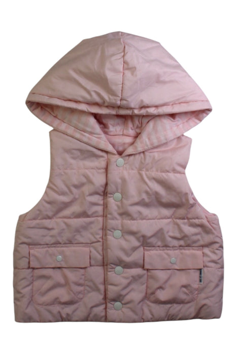 A Pink Outerwear Vests from Comme Ca Ism in size 12-18M for girl. (Front View)