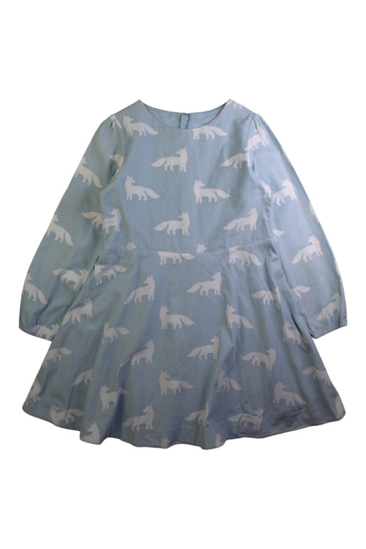 A Blue Long Sleeve Dresses from Jacadi in size 8Y for girl. (Front View)