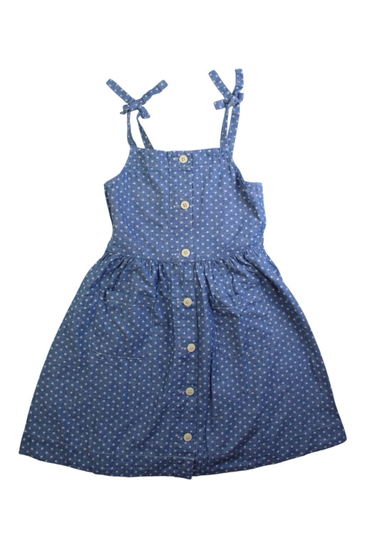 A Blue Sleeveless Dresses from Crewcuts in size 8Y for girl. (Front View)