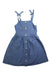 A Blue Sleeveless Dresses from Crewcuts in size 8Y for girl. (Front View)