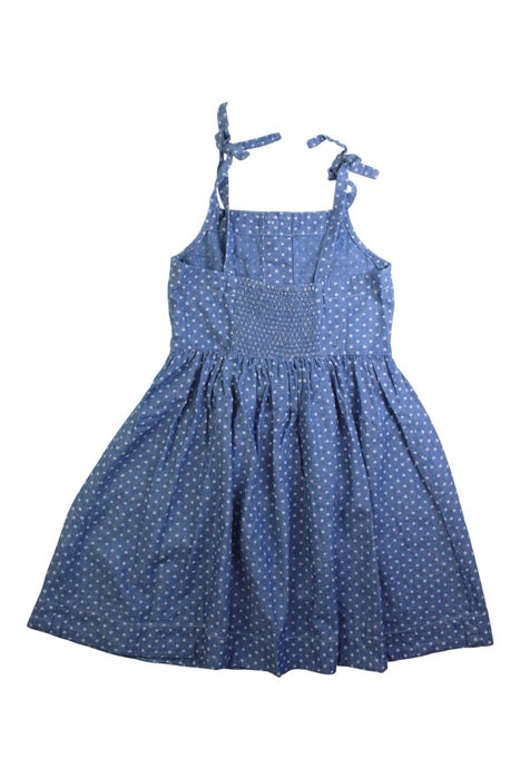 A Blue Sleeveless Dresses from Crewcuts in size 8Y for girl. (Back View)
