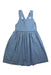 A Blue Sleeveless Dresses from Jacadi in size 8Y for girl. (Front View)