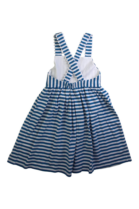 A Blue Sleeveless Dresses from Jacadi in size 8Y for girl. (Back View)