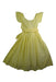 A Yellow Sleeveless Dresses from Jacadi in size 8Y for girl. (Front View)