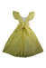 A Yellow Sleeveless Dresses from Jacadi in size 8Y for girl. (Back View)