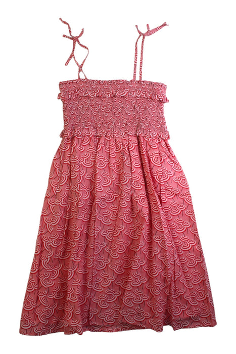 A Red Sleeveless Dresses from Crewcuts in size 7Y for girl. (Back View)