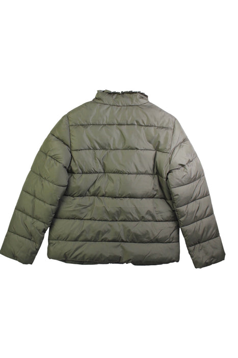 A Green Puffer/Quilted Coats & Outerwear from Jacadi in size 8Y for girl. (Back View)