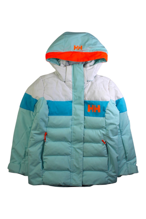 A Blue Ski Jackets from Helly Hansen in size 8Y for neutral. (Front View)
