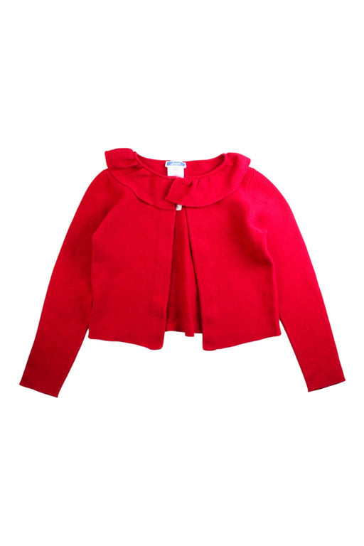 A Red Cardigans from Jacadi in size 8Y for girl. (Front View)