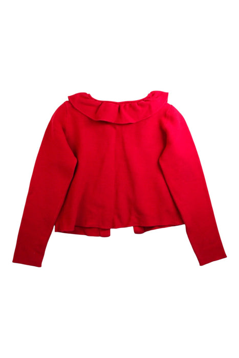 A Red Cardigans from Jacadi in size 8Y for girl. (Back View)